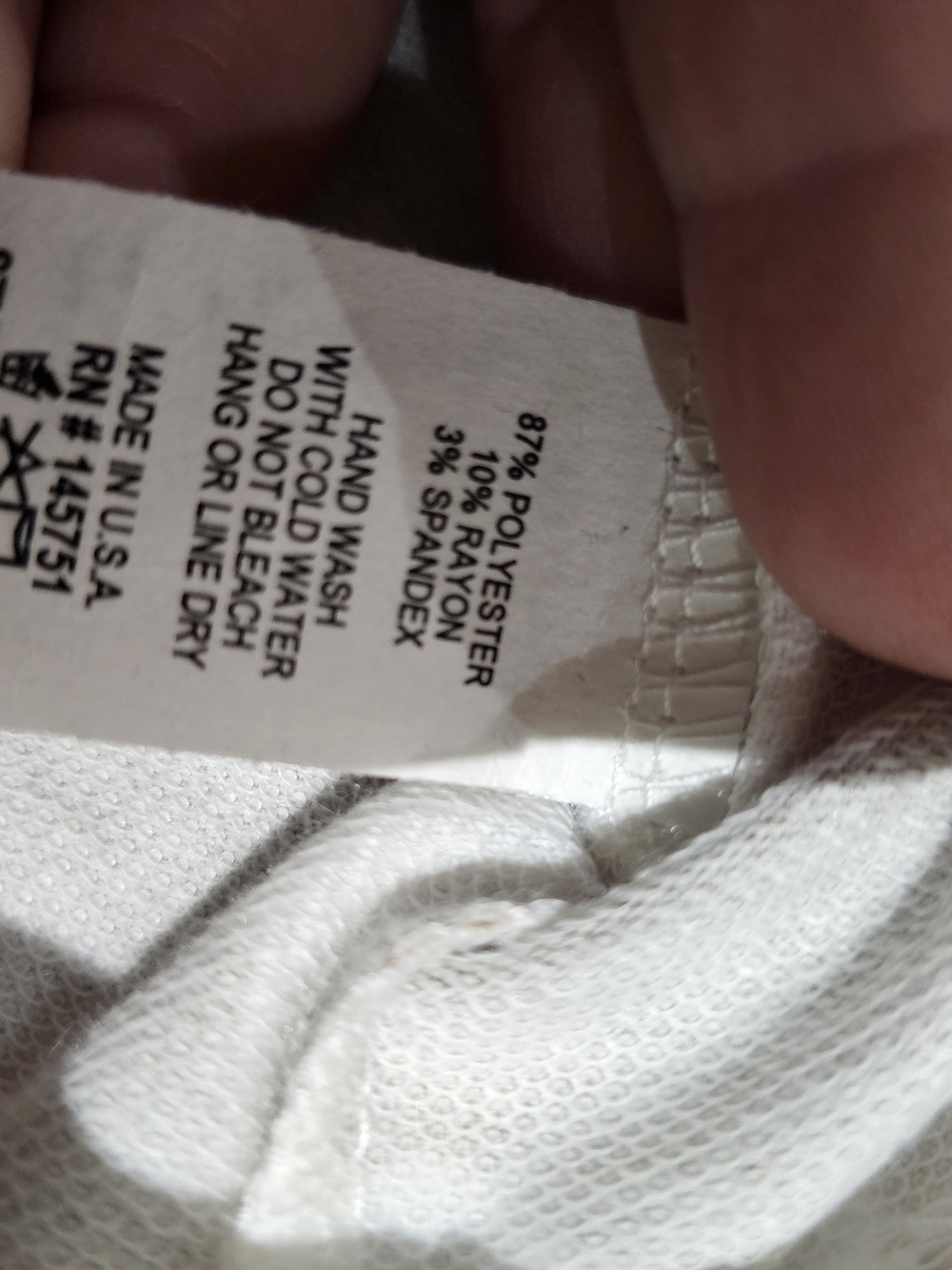 Peach Love California White and Brown Cow Print Cropped Top, Made In USA - Picture 5 of 7